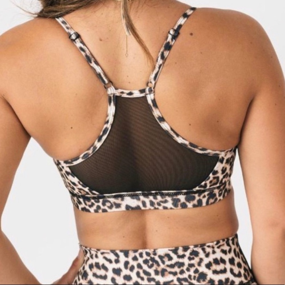 New With Tags in Bag Zyia Leopard Mesh Bra Large